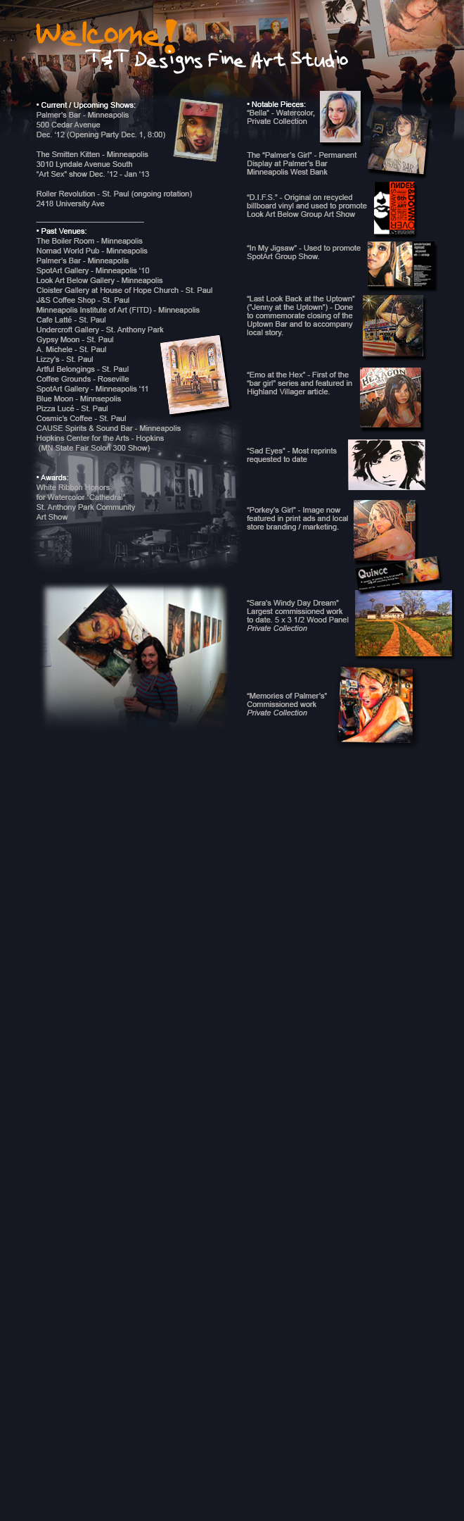 welcome page
